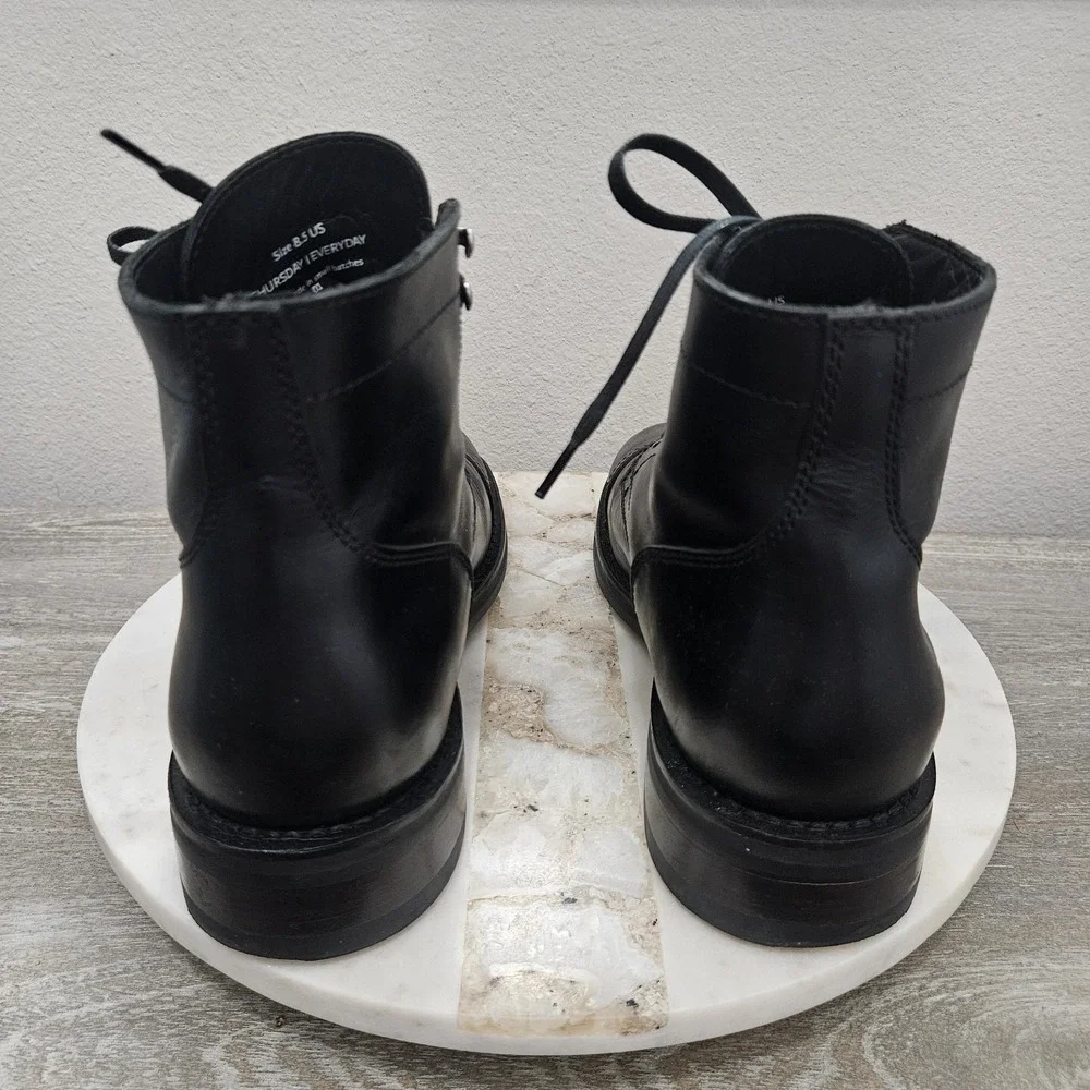 Thursday Boot Company Everyday Captain Black Leather Boots Men's 8.5